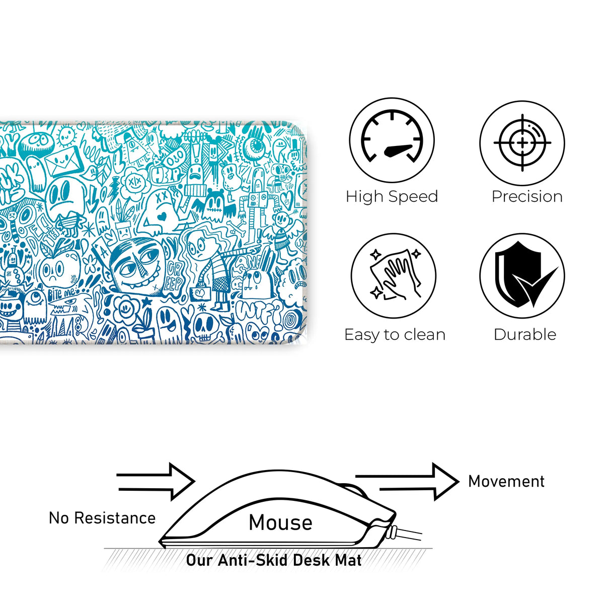 Graffiti Doodle Deskmat