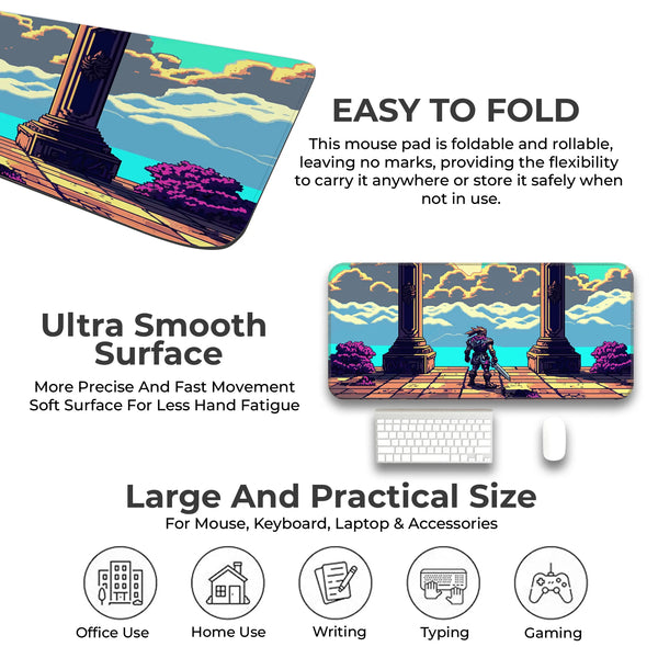 Pixel Art Cat Deskmat