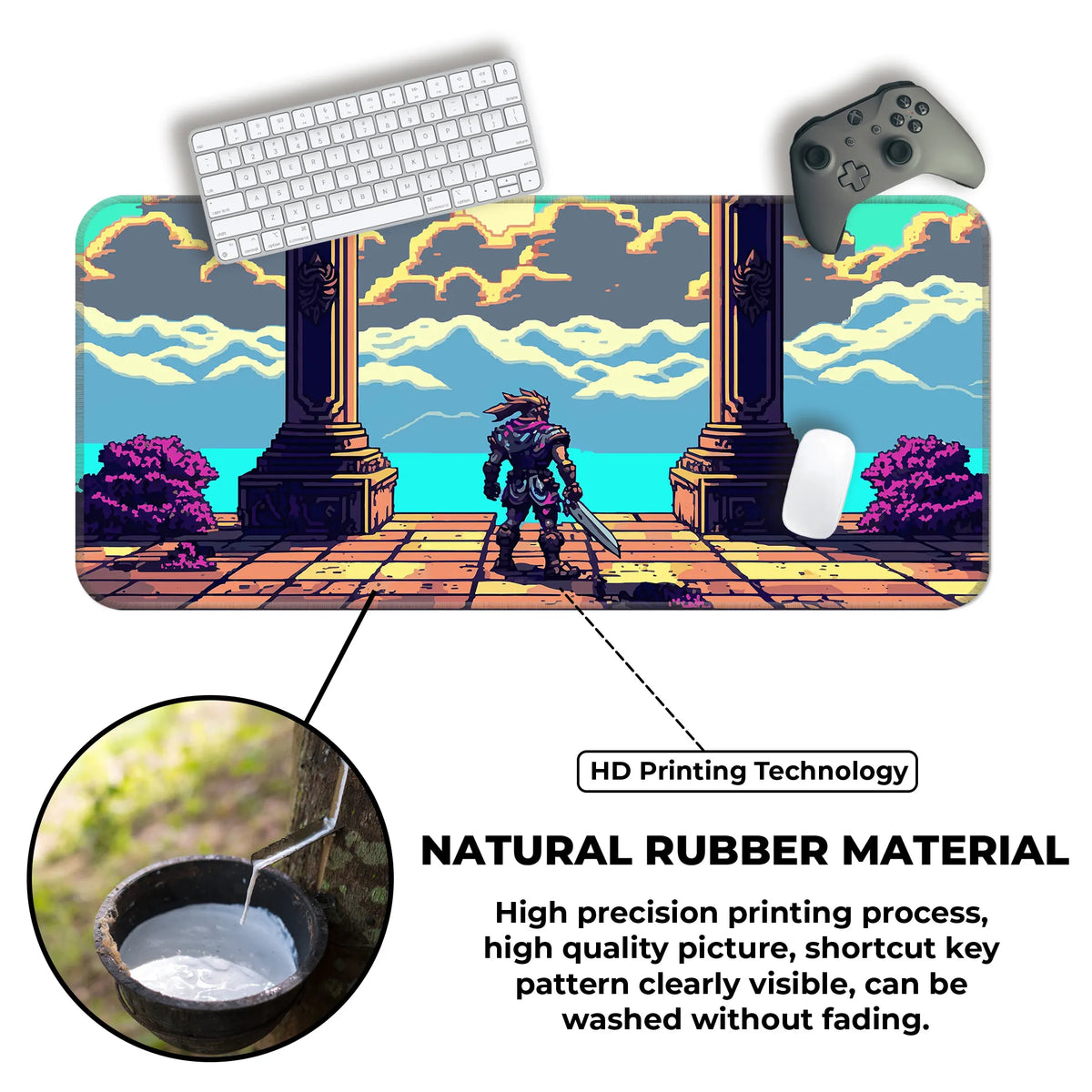 Pixel Art Cat Deskmat