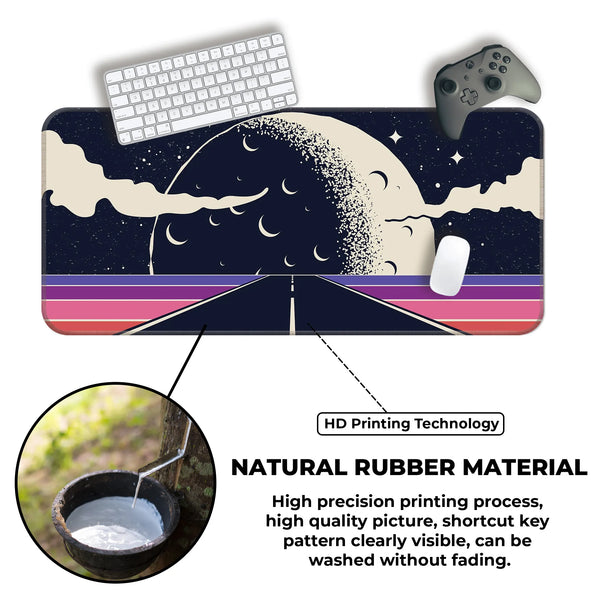 Retro Moon Road Deskmat