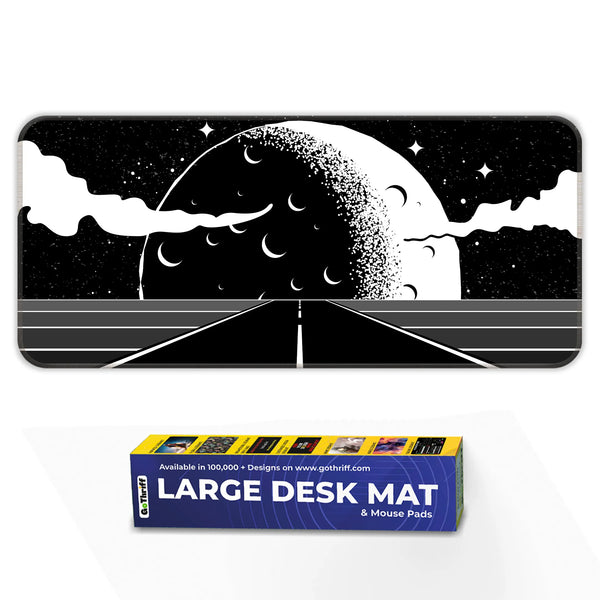Retro Moon Road Deskmat