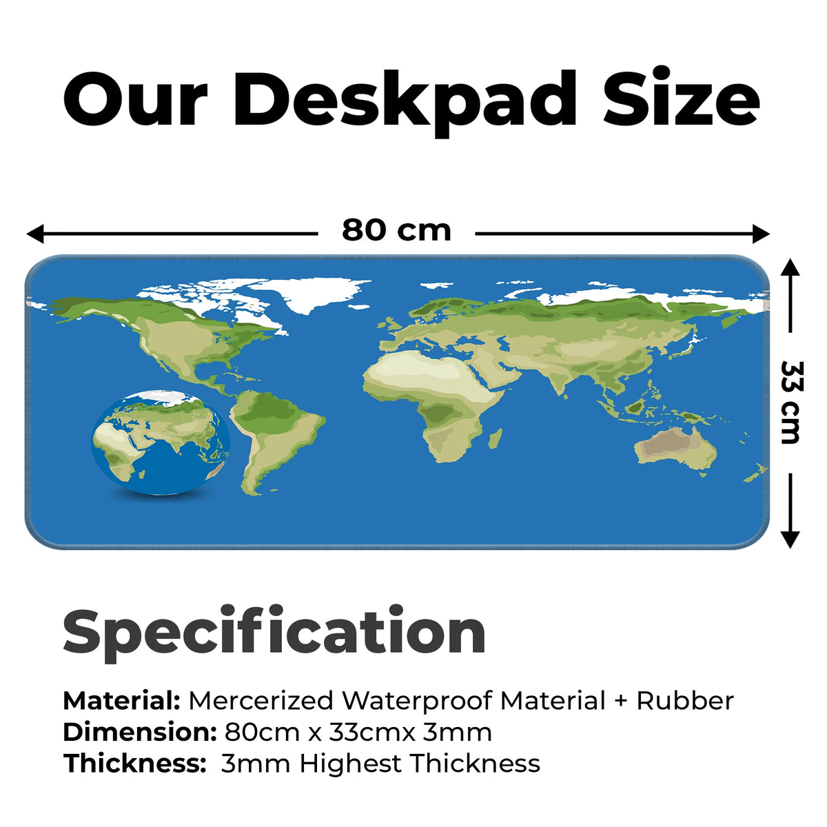 Earth Texture – Terra Contour Edition Deskmat