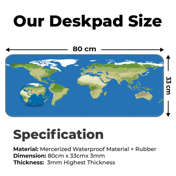 Earth Texture – Terra Contour Edition Deskmat