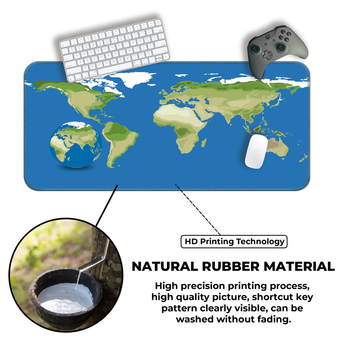 Earth Texture – Terra Contour Edition Deskmat