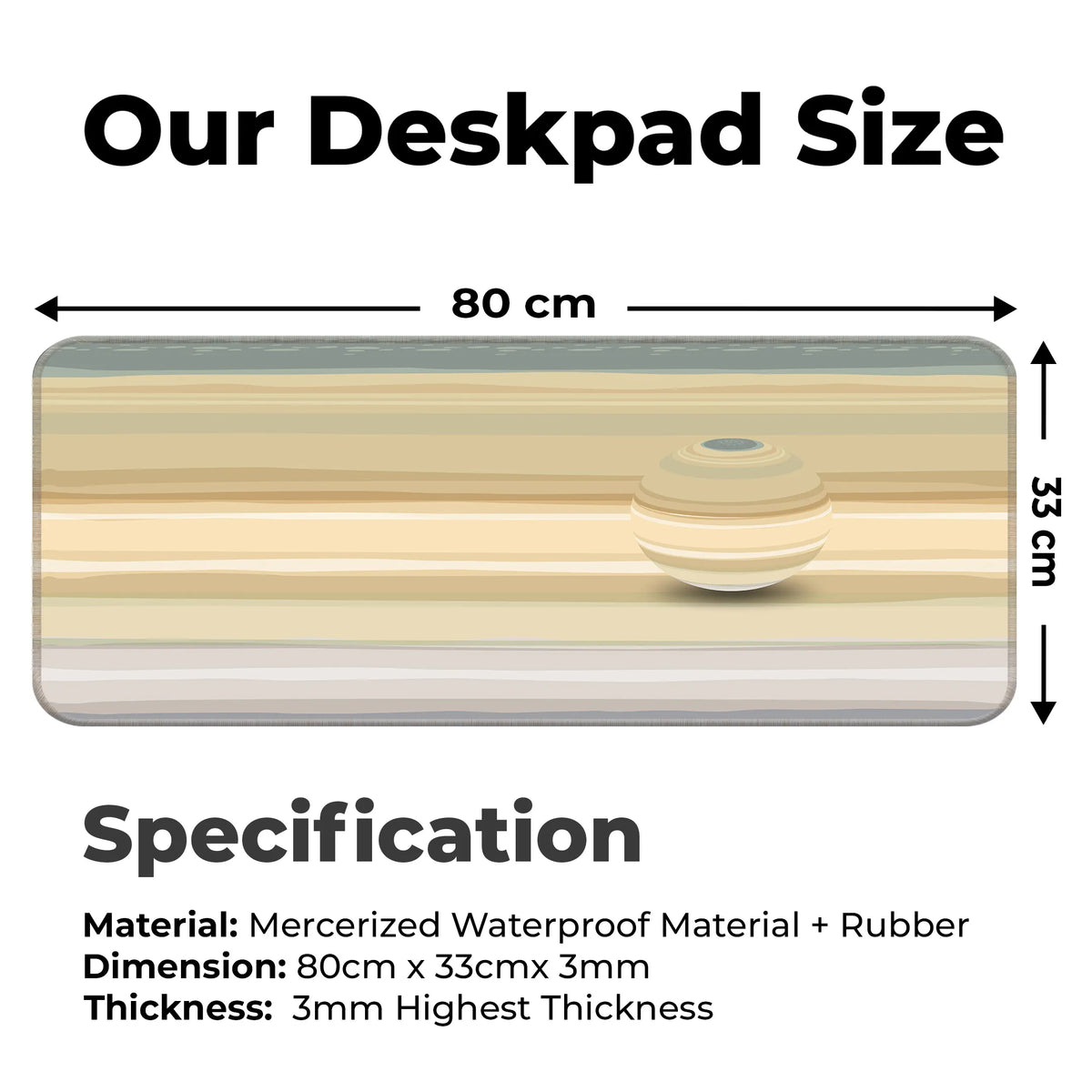 Saturn Texture – Ringed Beauty Edition Deskmat