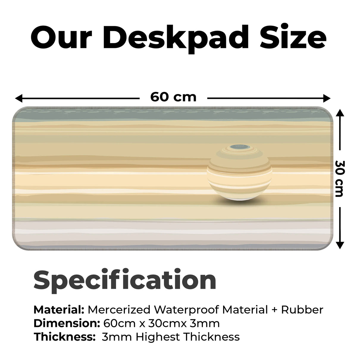 Saturn Texture – Ringed Beauty Edition Deskmat