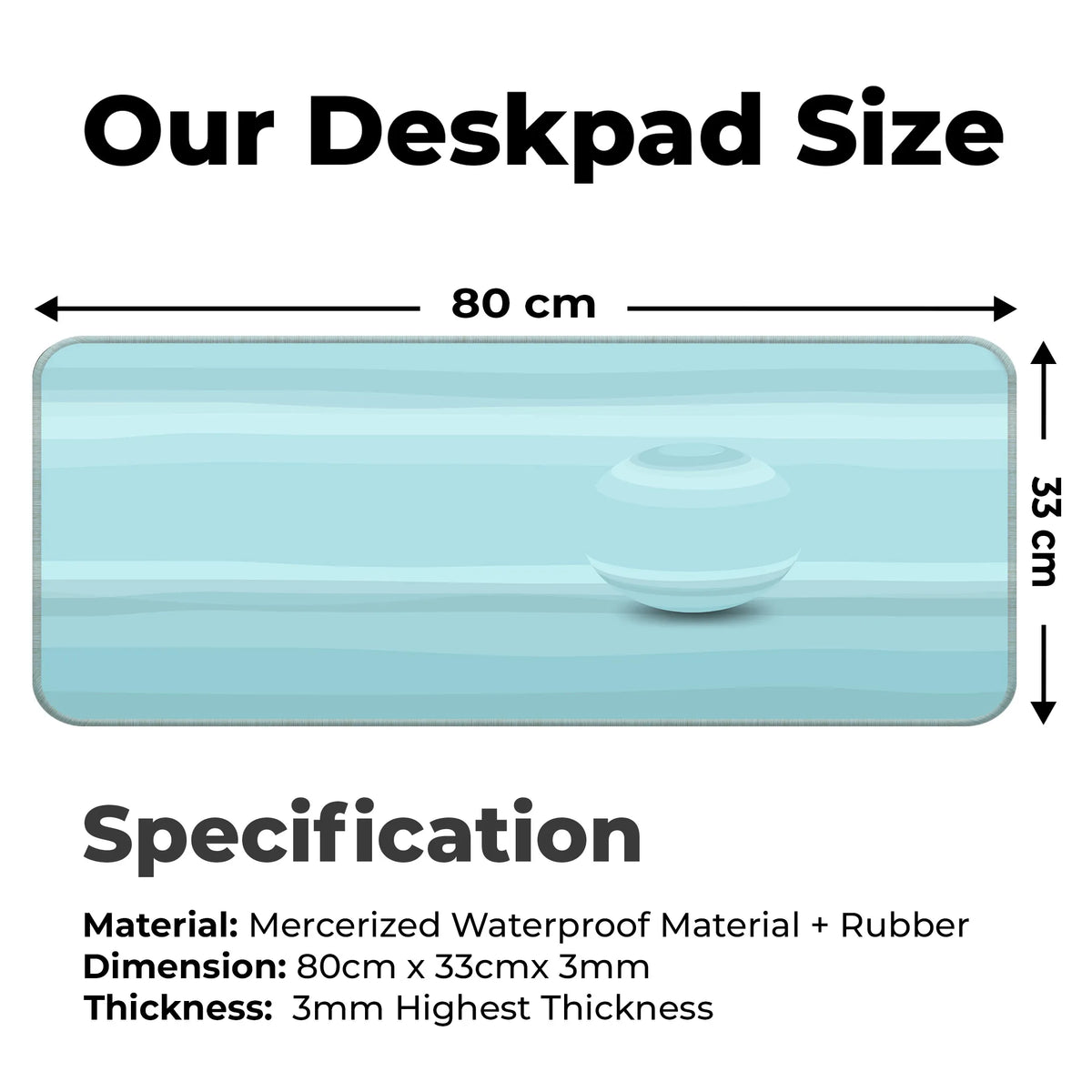 Uranus Texture – Ice Cloud Edition Deskmat