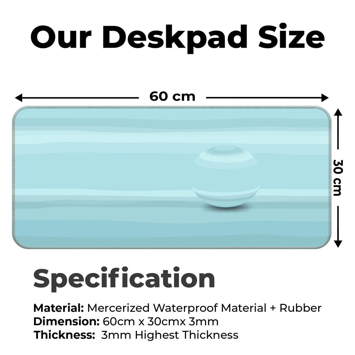 Uranus Texture – Ice Cloud Edition Deskmat