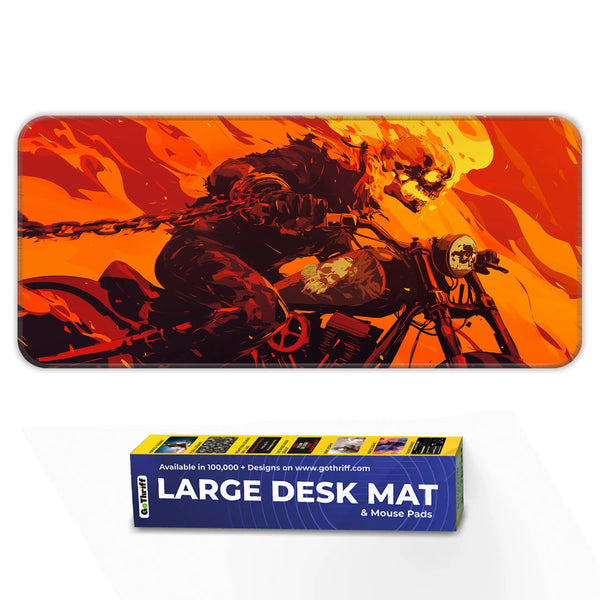 Ghost Rider Inferno Motorcycle Ride Deskmat