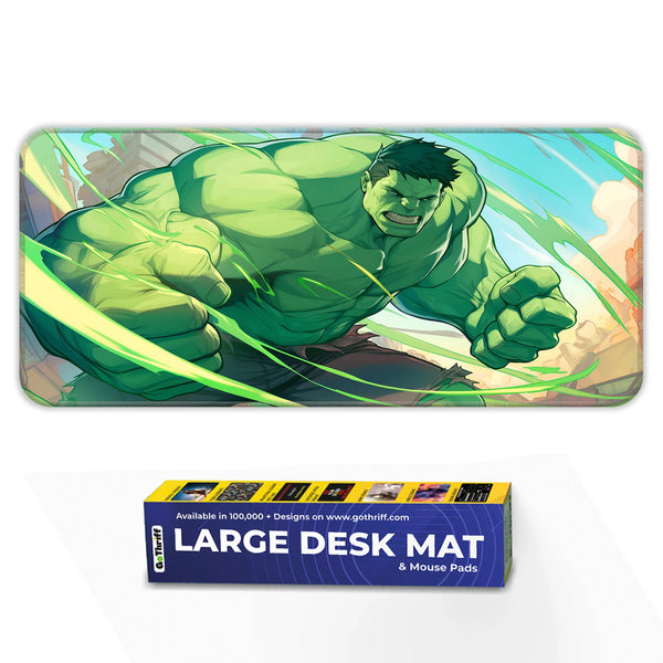 Hulk Smash Fury – Explosive Green Power Anime Deskmat