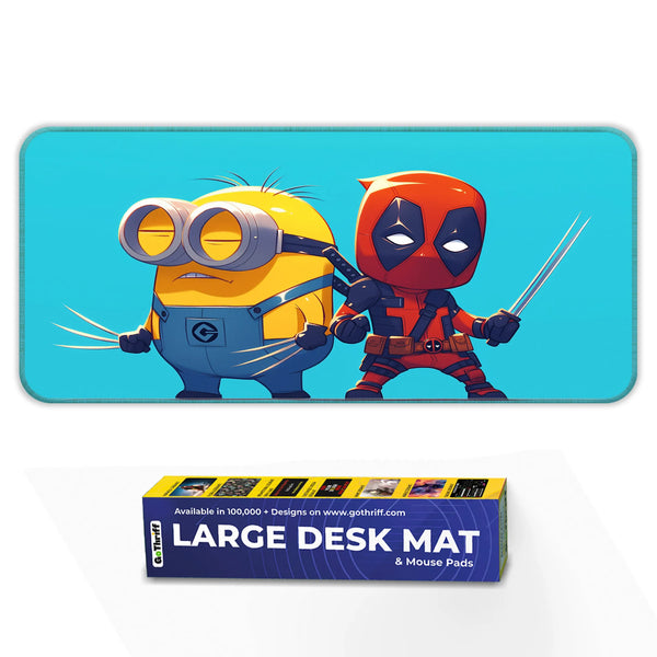 Deadpool x Minion Funny Mashup Deskmat