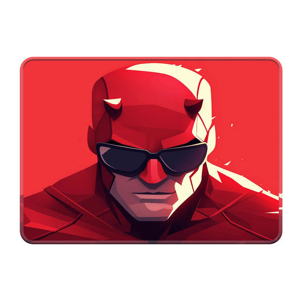 Daredevil Red Portrait Superhero Mousepad
