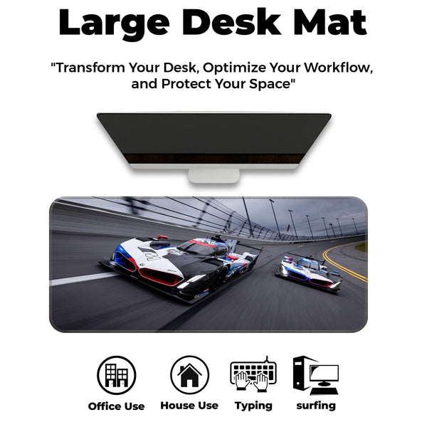 BMW V8 Hybrid LMDh Prototype Racing Deskmat