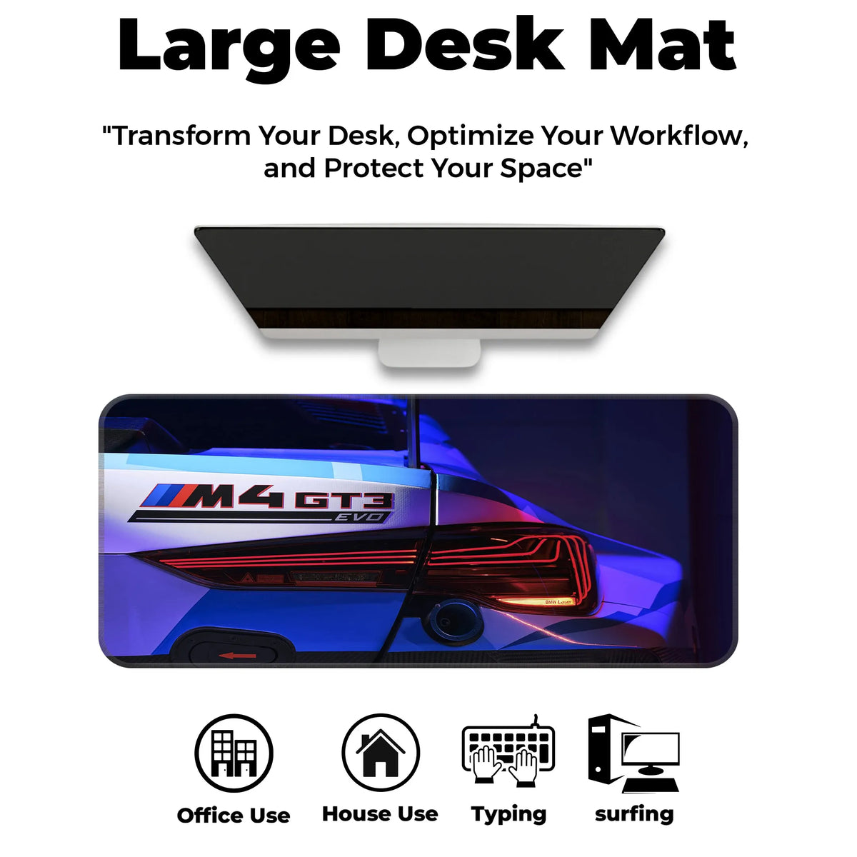BMW M4 GT3 EVO Rear Light Detail Deskmat