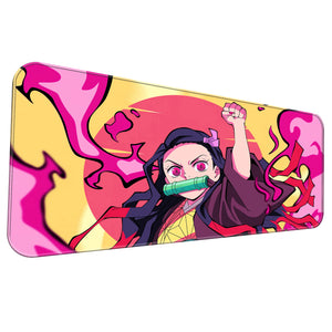 Nezuko Kamado Flame Aura Deskmat