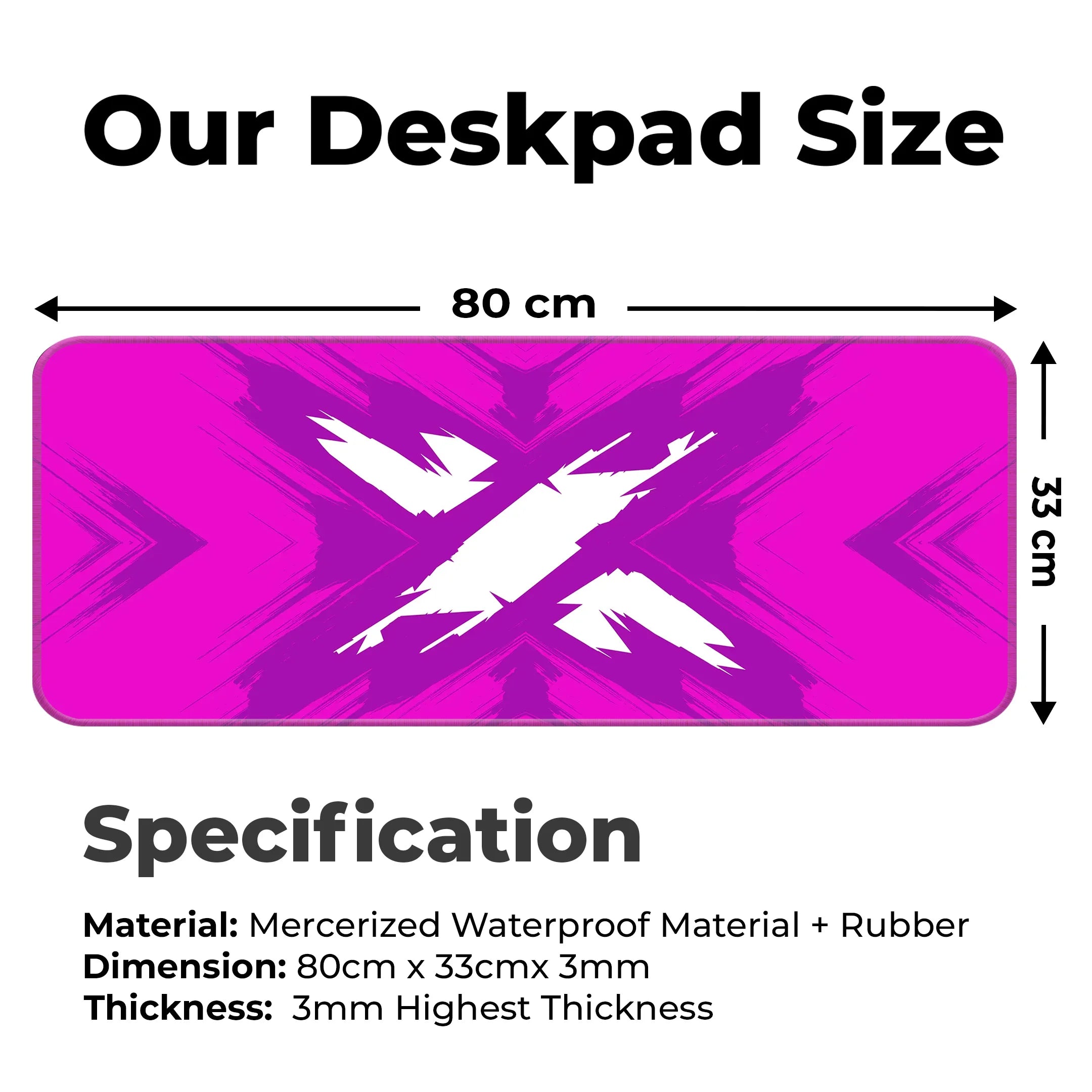 X Design Desk Mat