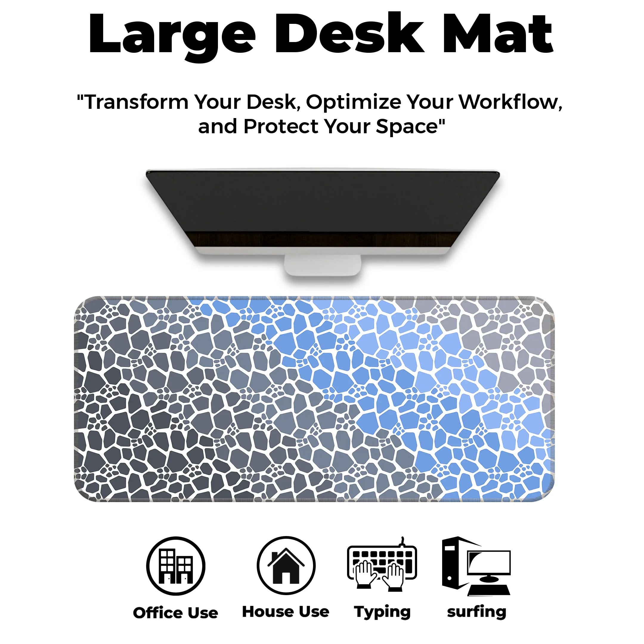 Rock pattern Deskmat