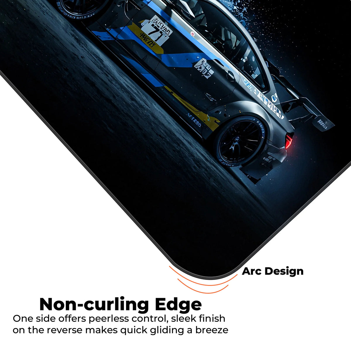BMW M Motorsport Side Splash Racing Deskmat