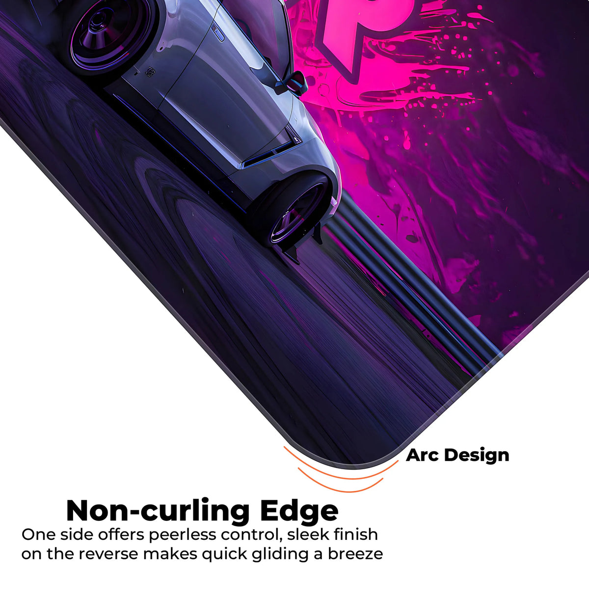 Nissan GT-R Drift Neon Pink Deskmat