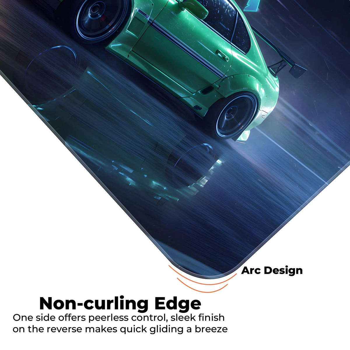 Toyota Supra Green Night Drift Deskmat