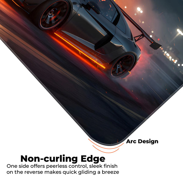 Audi R8 Flames Night Racing Deskmat