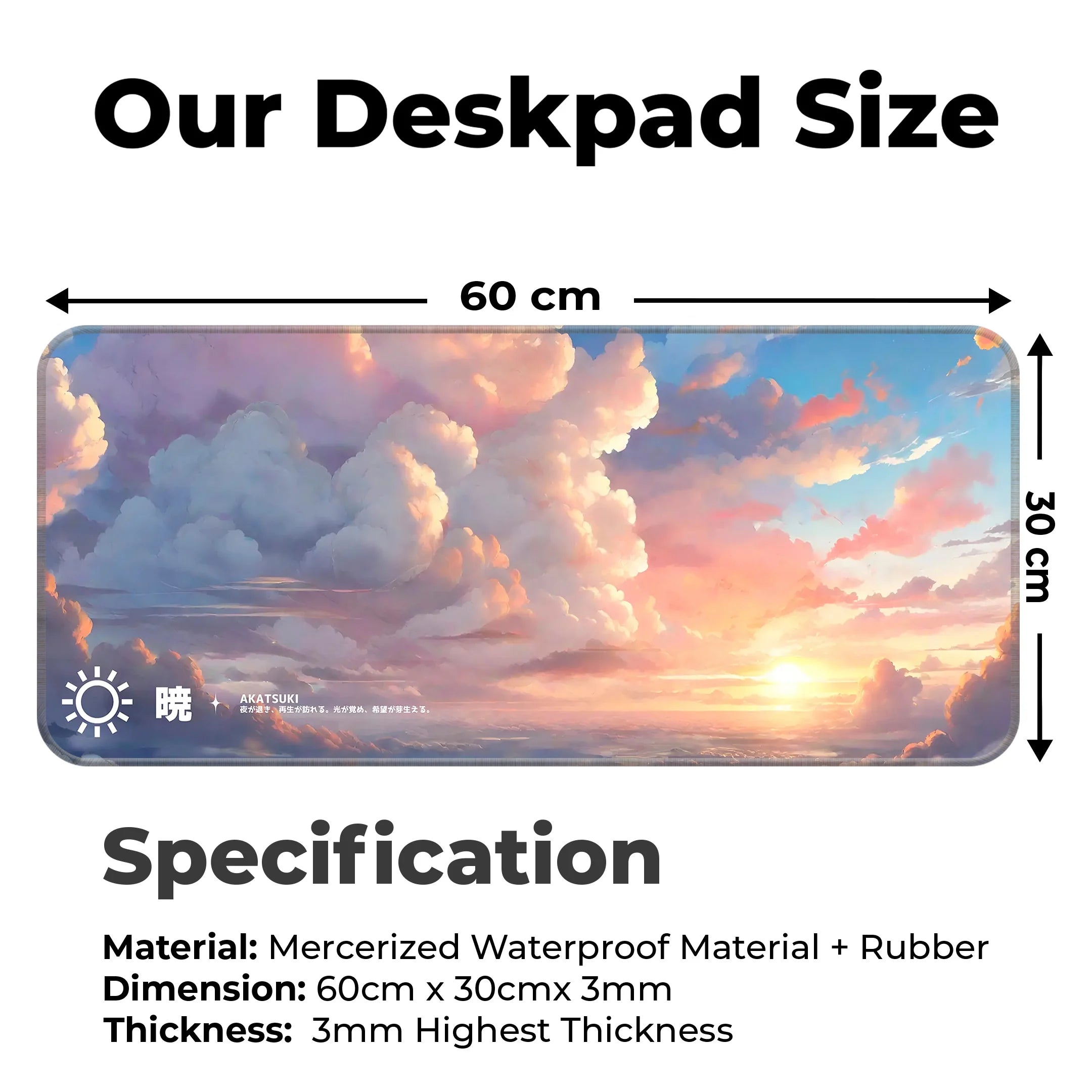 Cloudy Hues Deskmat