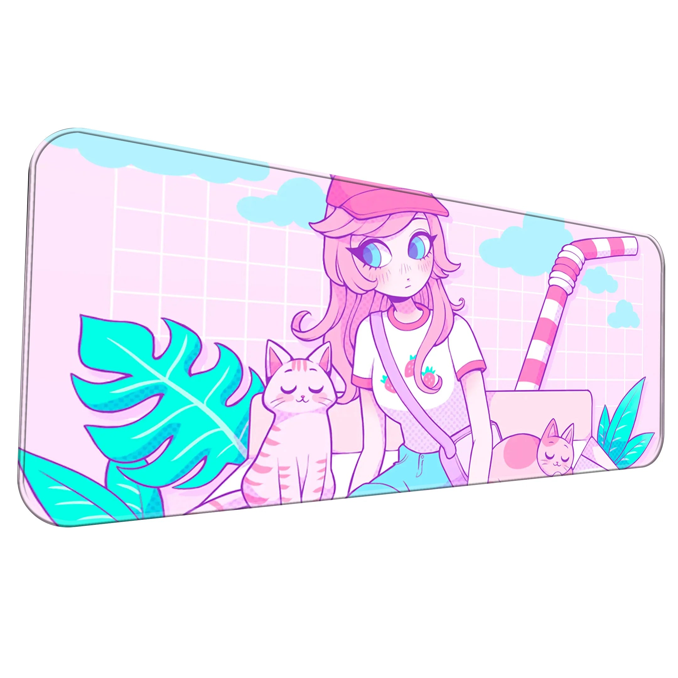 Kawai Fashion Girl Deskmat