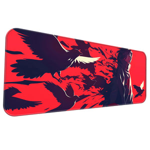 Itachi Uchiha Crow Silhouette Deskmat