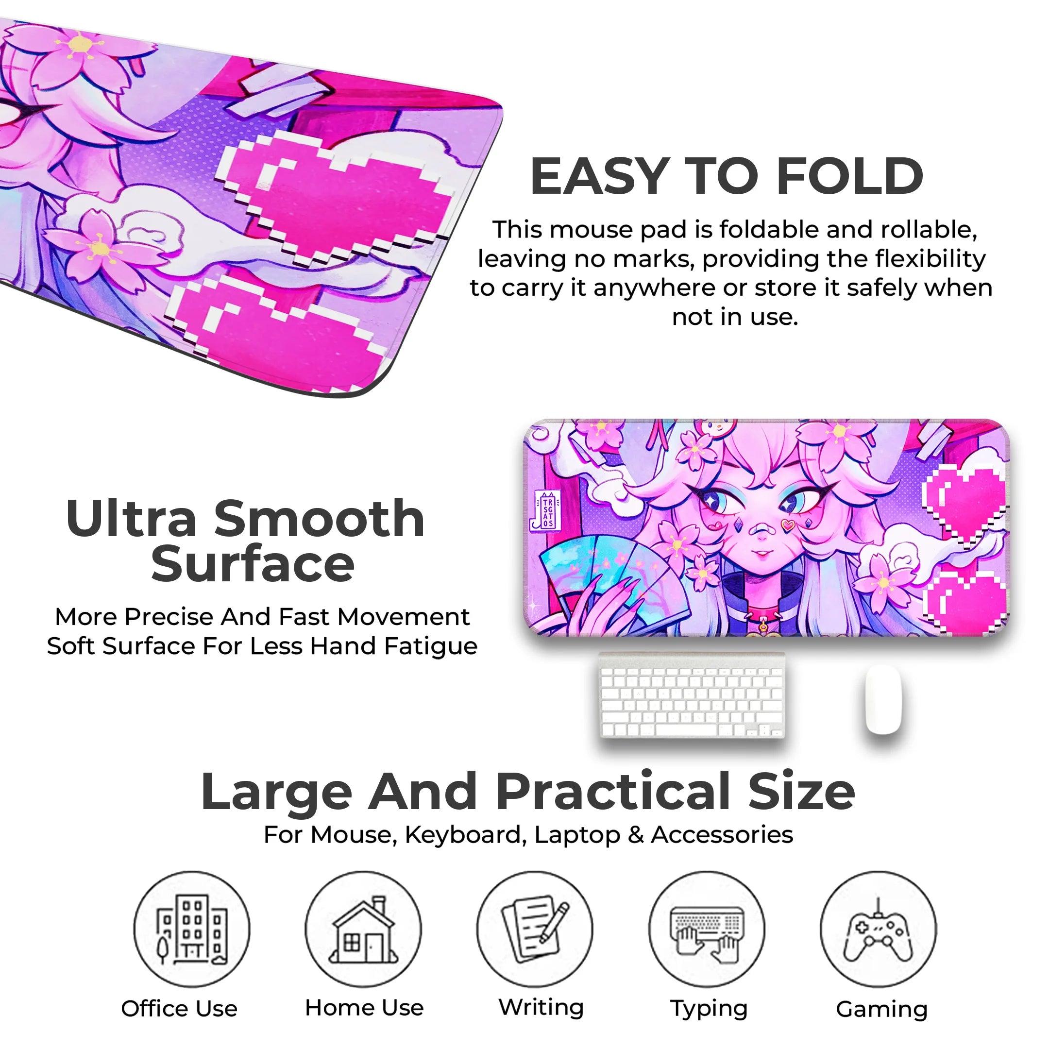 Kawai Fashion Girl Deskmat