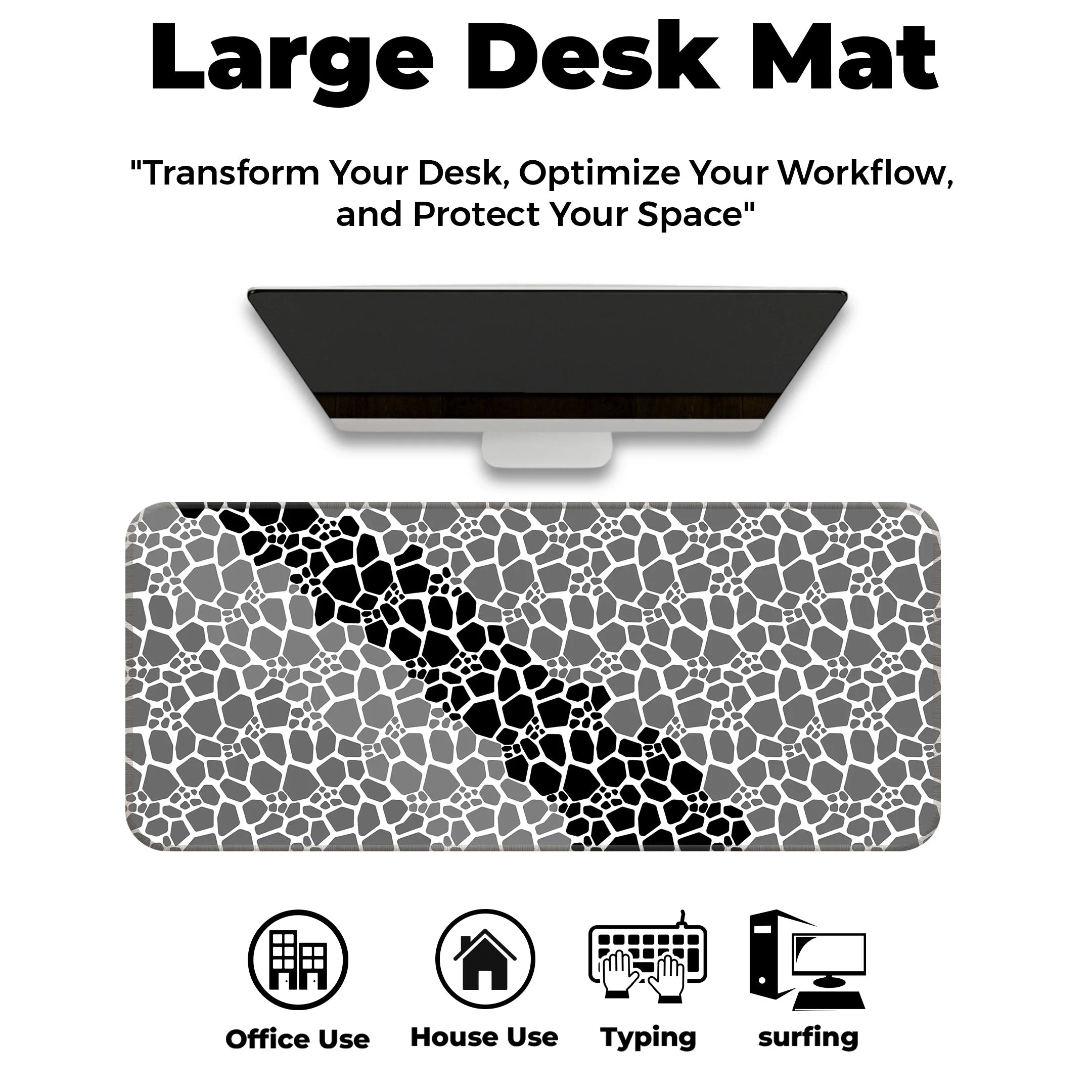 Rock pattern Deskmat