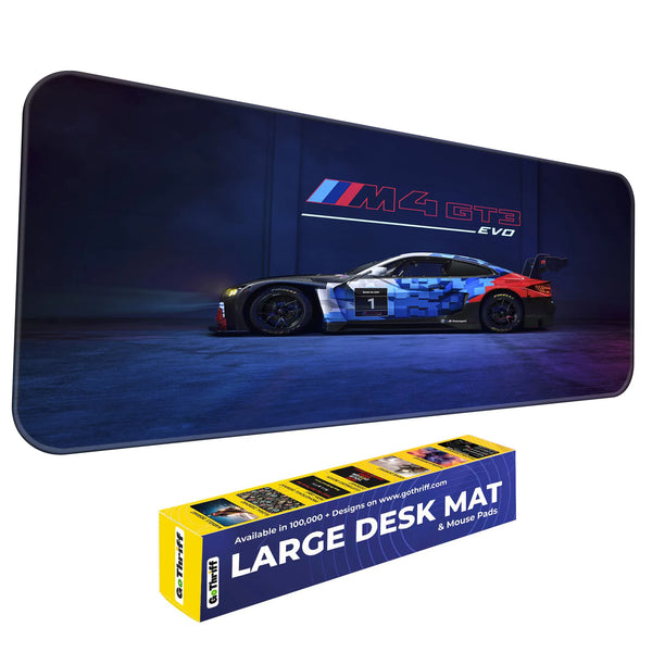 BMW M4 GT3 EVO Racing Side View Deskmat