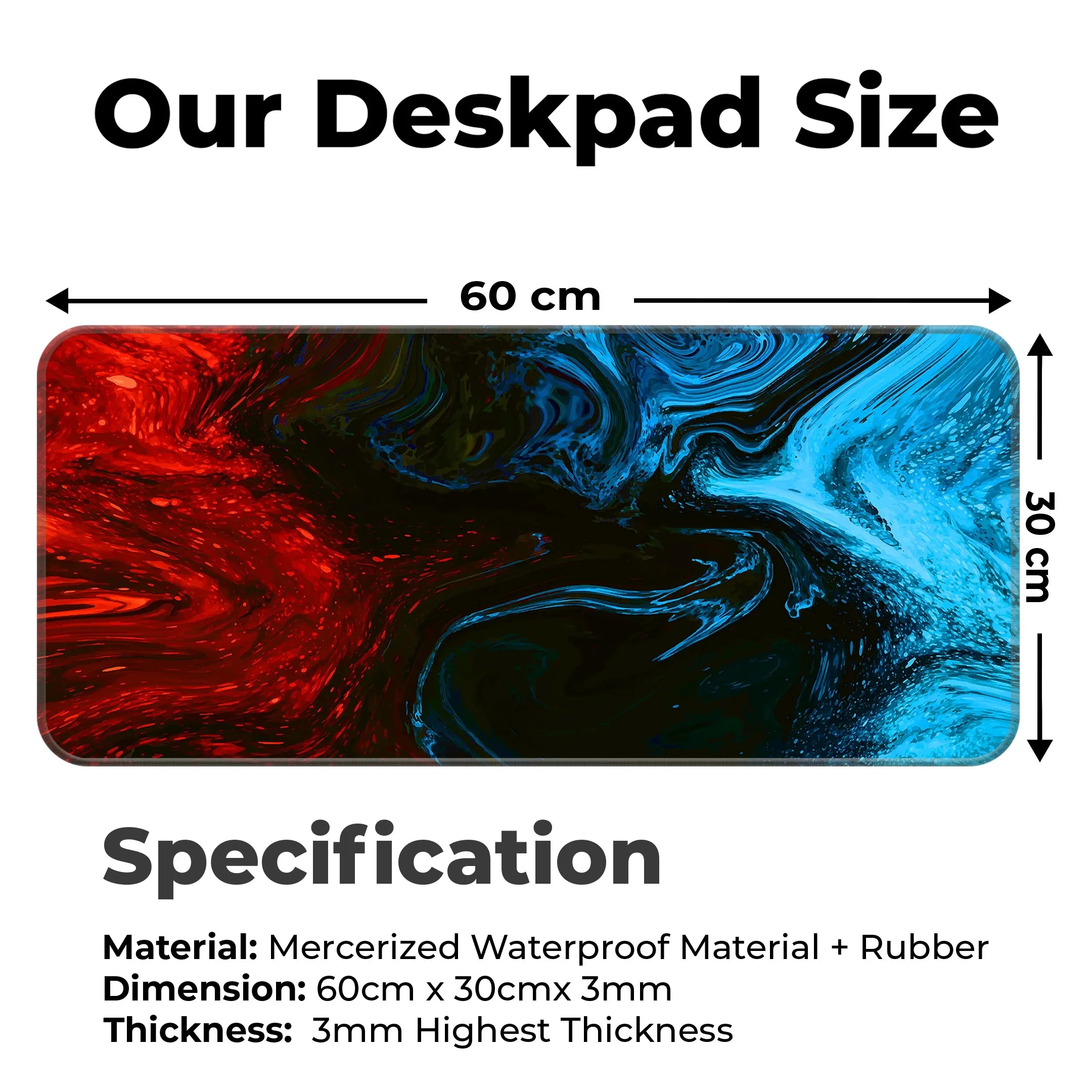 Swirl Pattern Deskmat