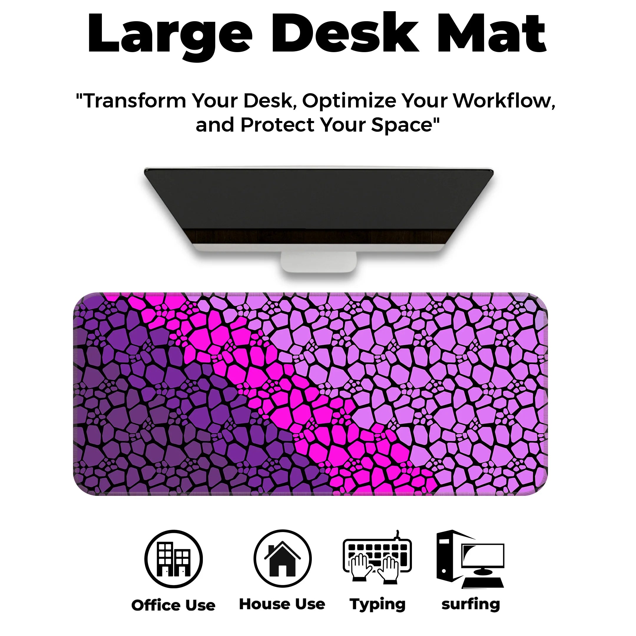 Rock pattern Deskmat