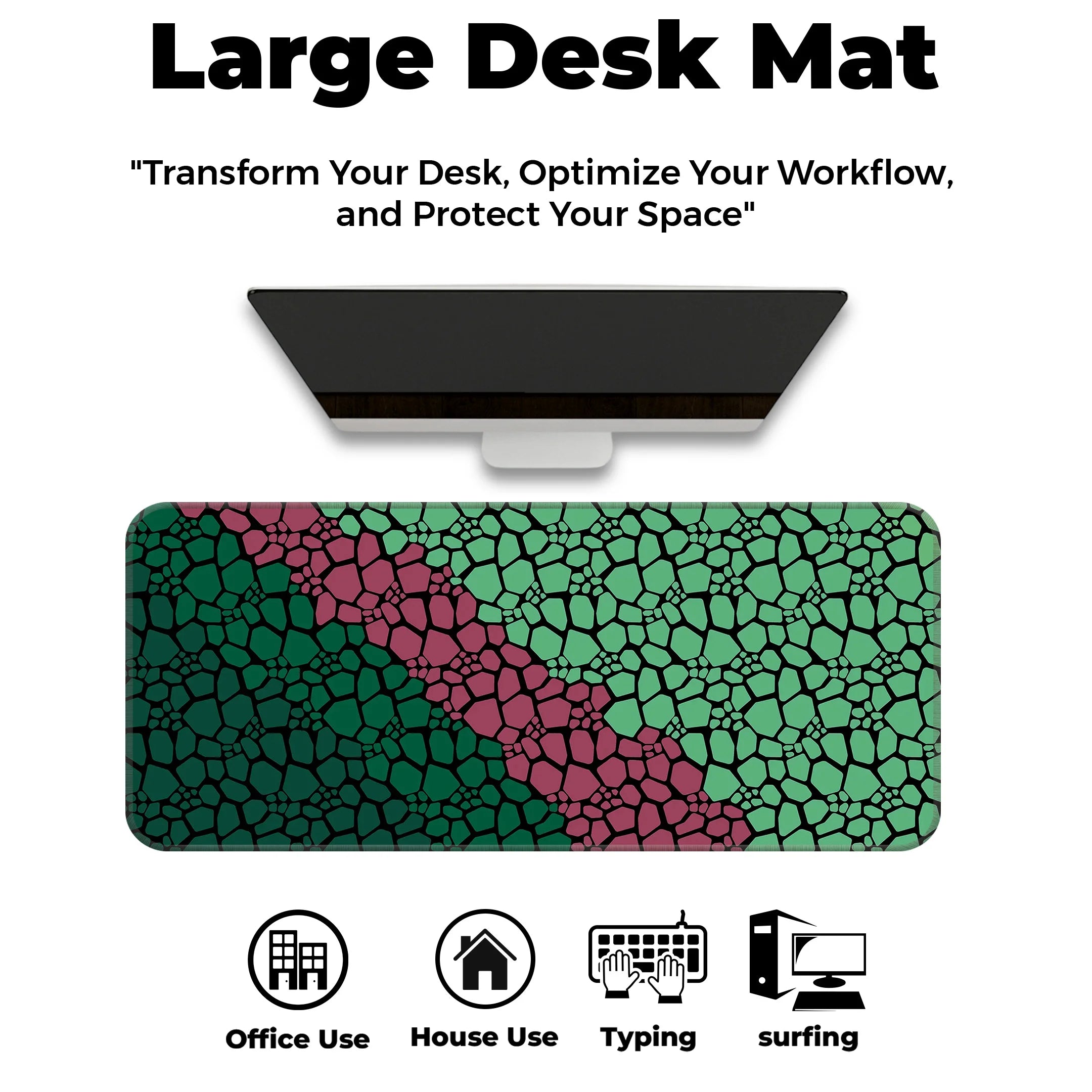 Rock pattern Deskmat