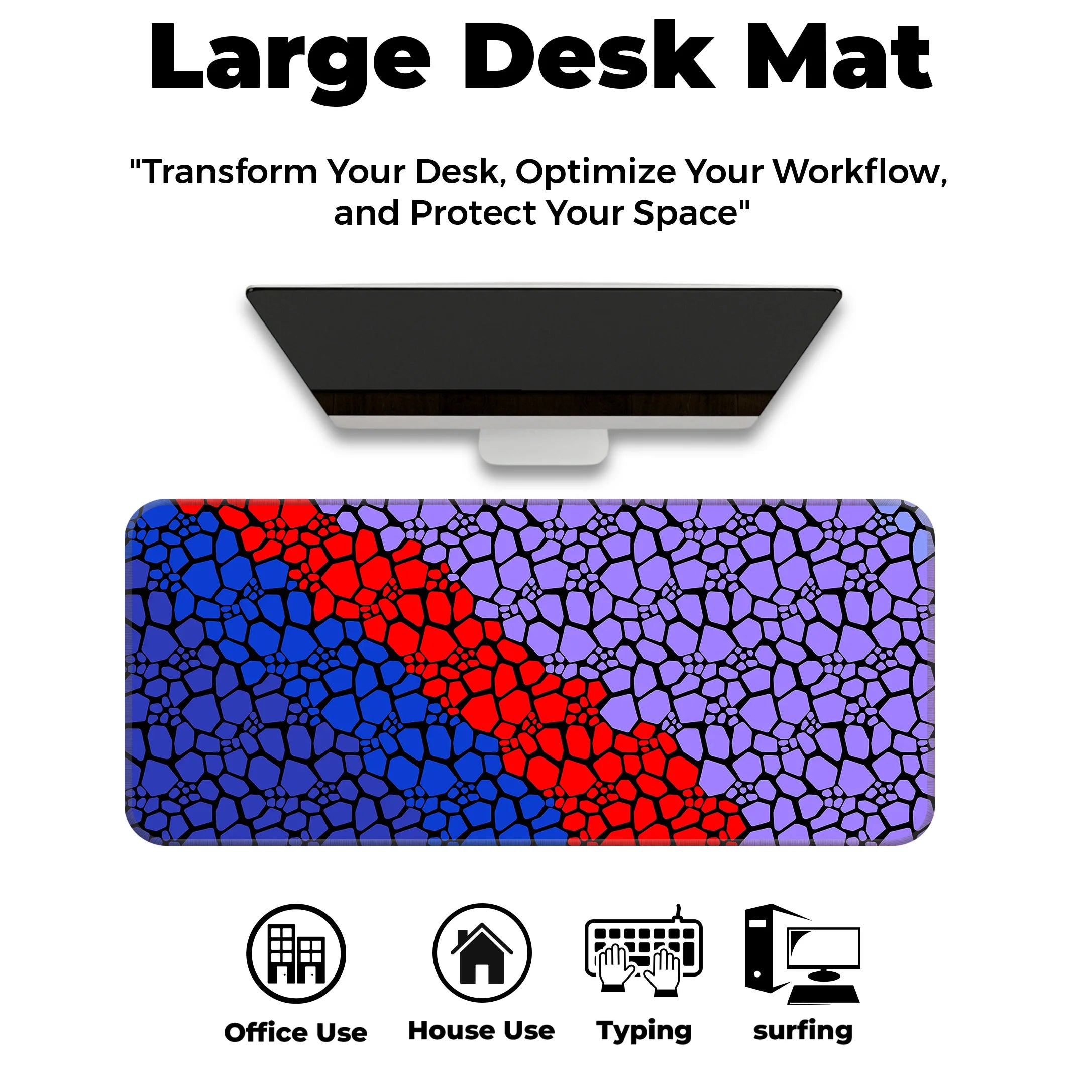 Rock pattern Deskmat