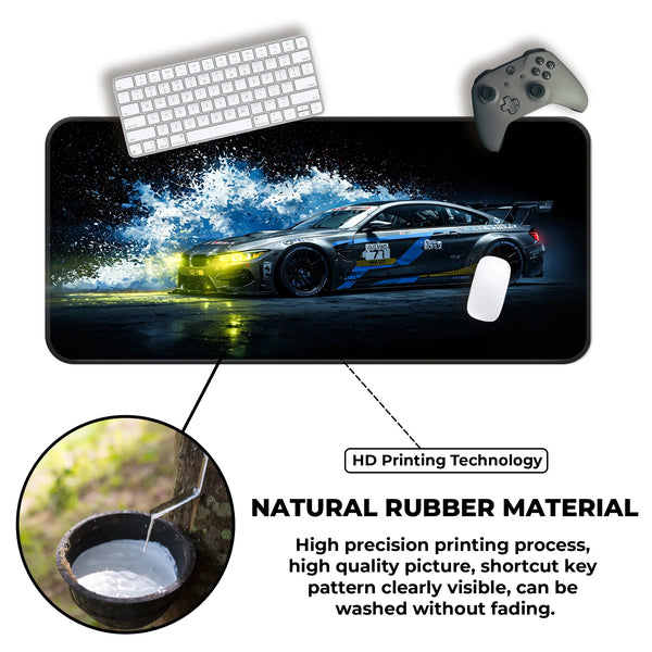 BMW M Motorsport Side Splash Racing Deskmat