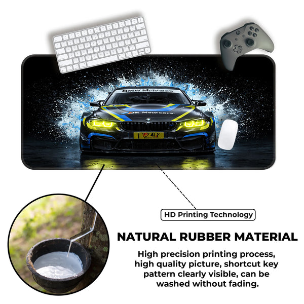 BMW M4 GT3 Splash Effect Racing Deskmat