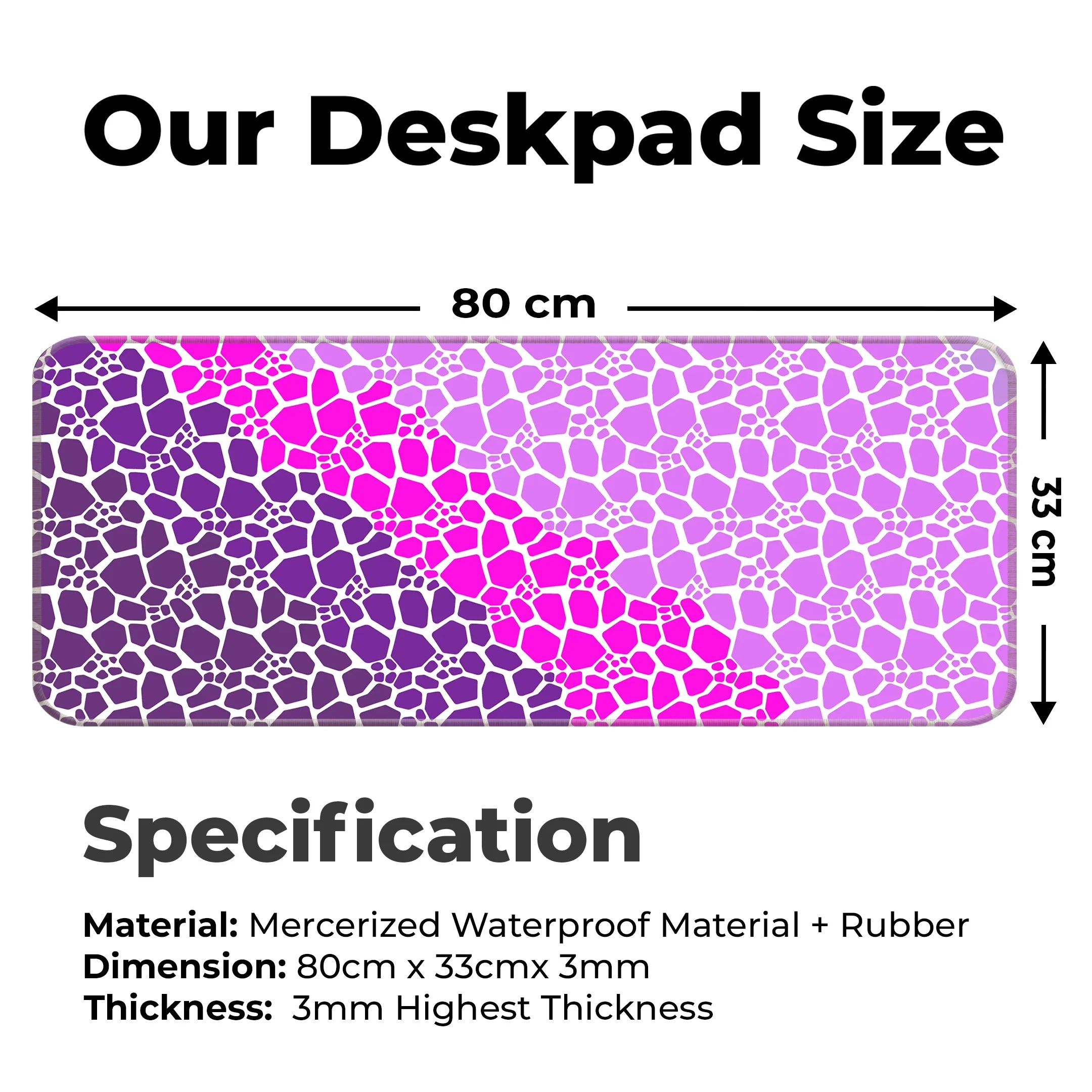 Marble Design Desk Mat