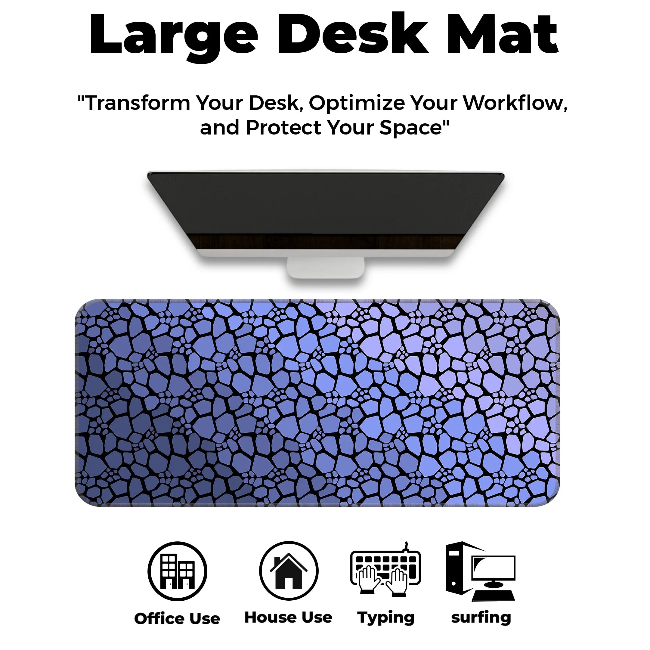 Rock pattern Deskmat