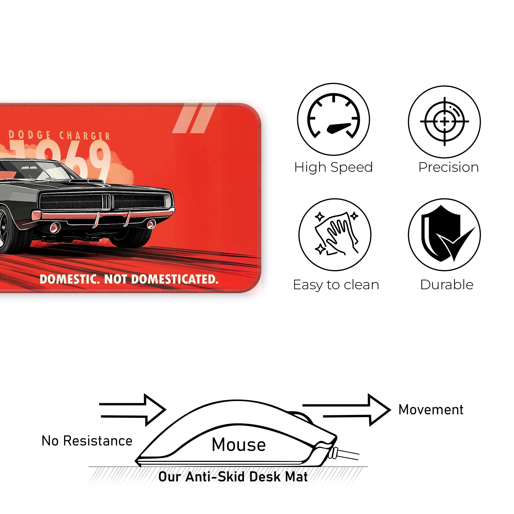 1969 Dodge Charger Deskmat