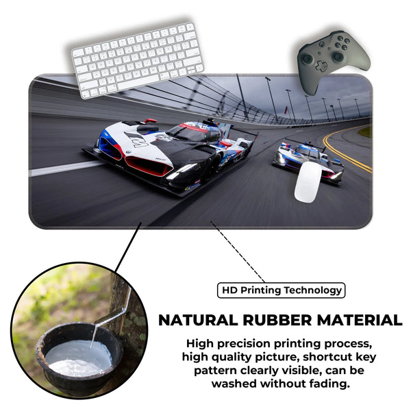 BMW V8 Hybrid LMDh Prototype Racing Deskmat