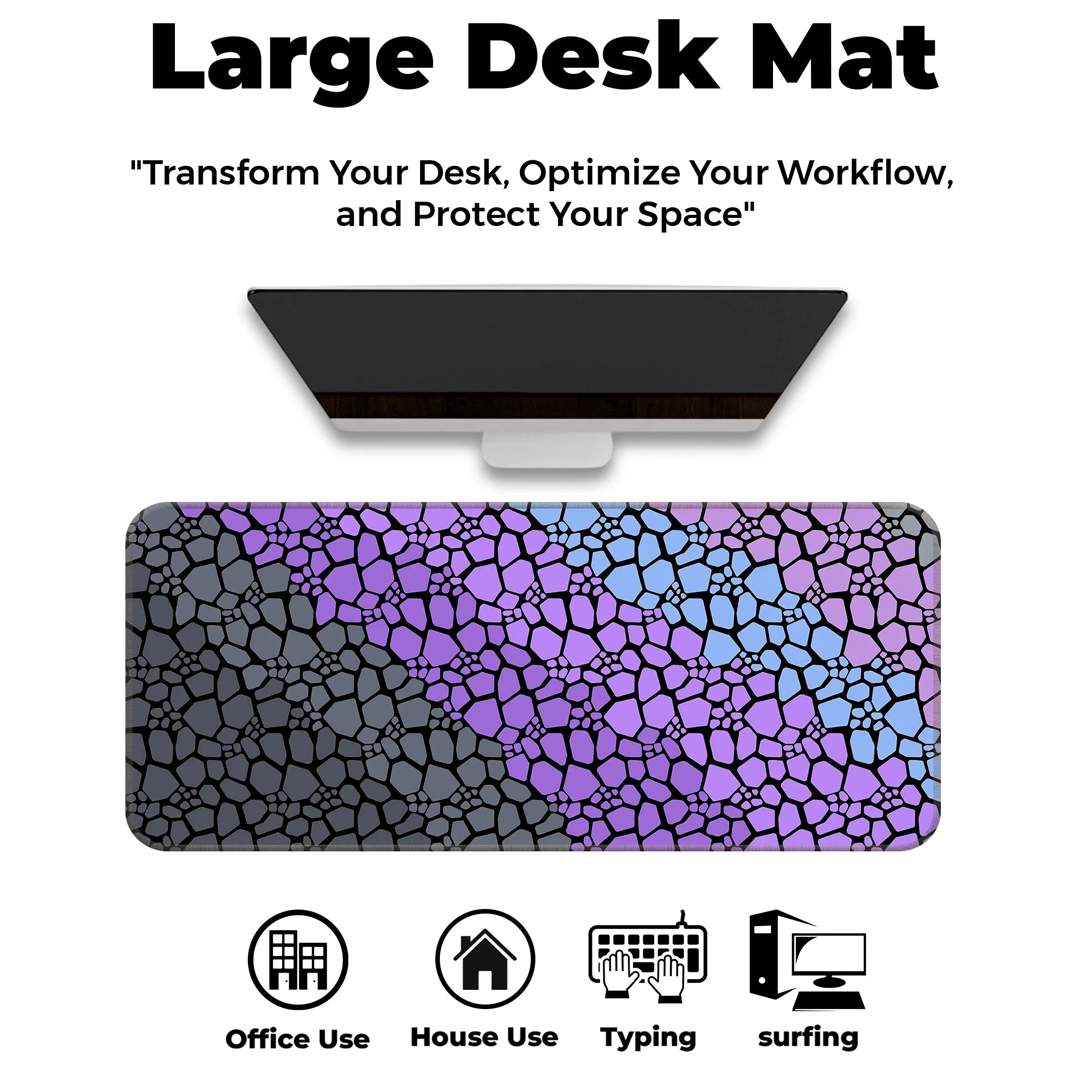 Rock pattern Deskmat