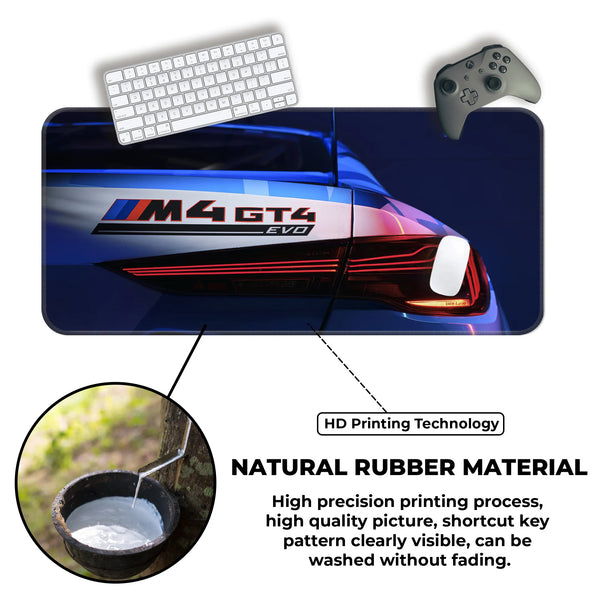 BMW M4 GT4 EVO Rear Light Motorsport Deskmat