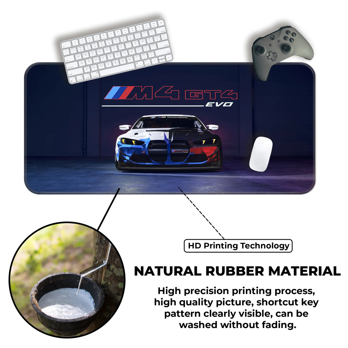 BMW M4 GT4 EVO Motorsport Deskmat
