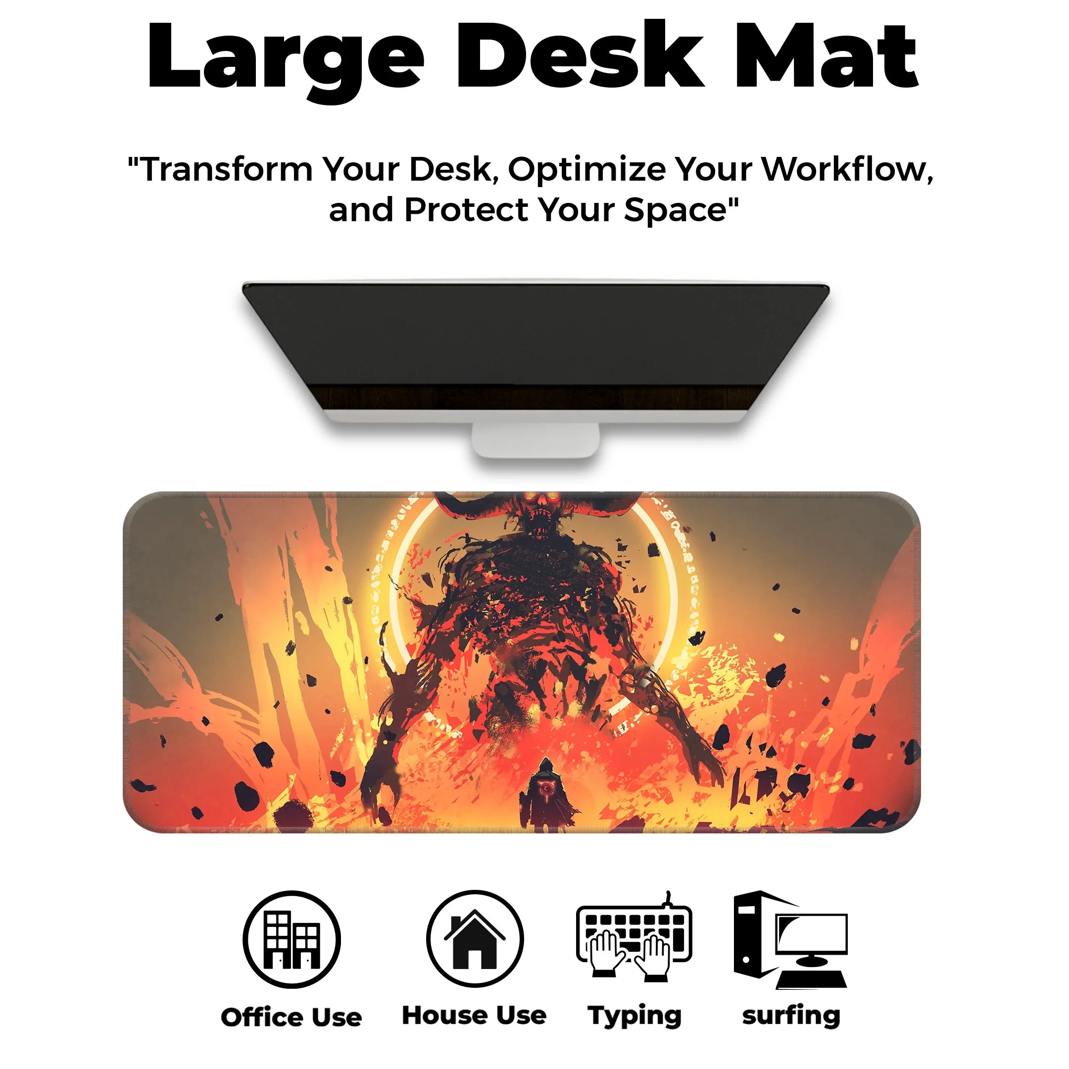 Knight with sword Deskmat