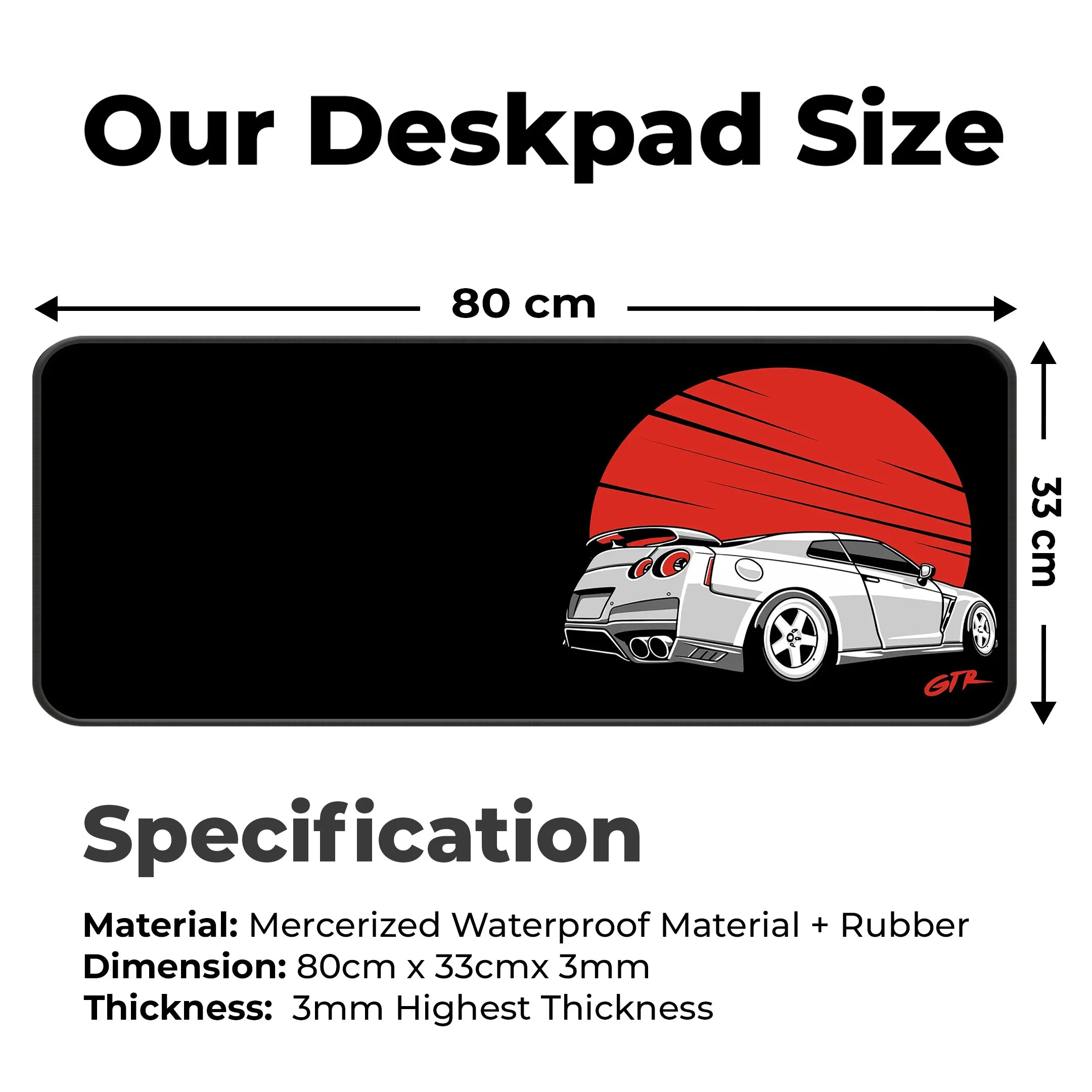 GTR Power Deskmat