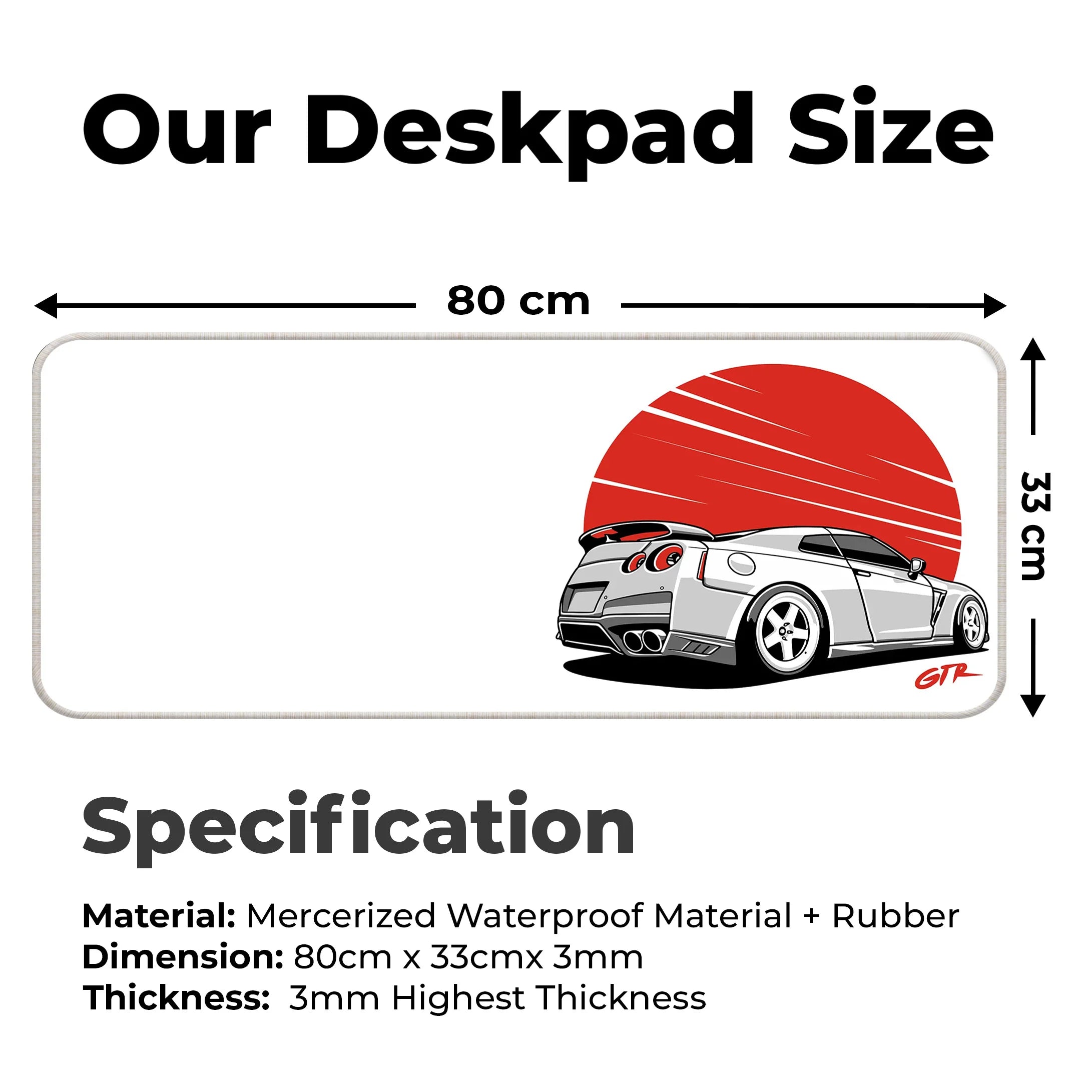 GTR Power Deskmat