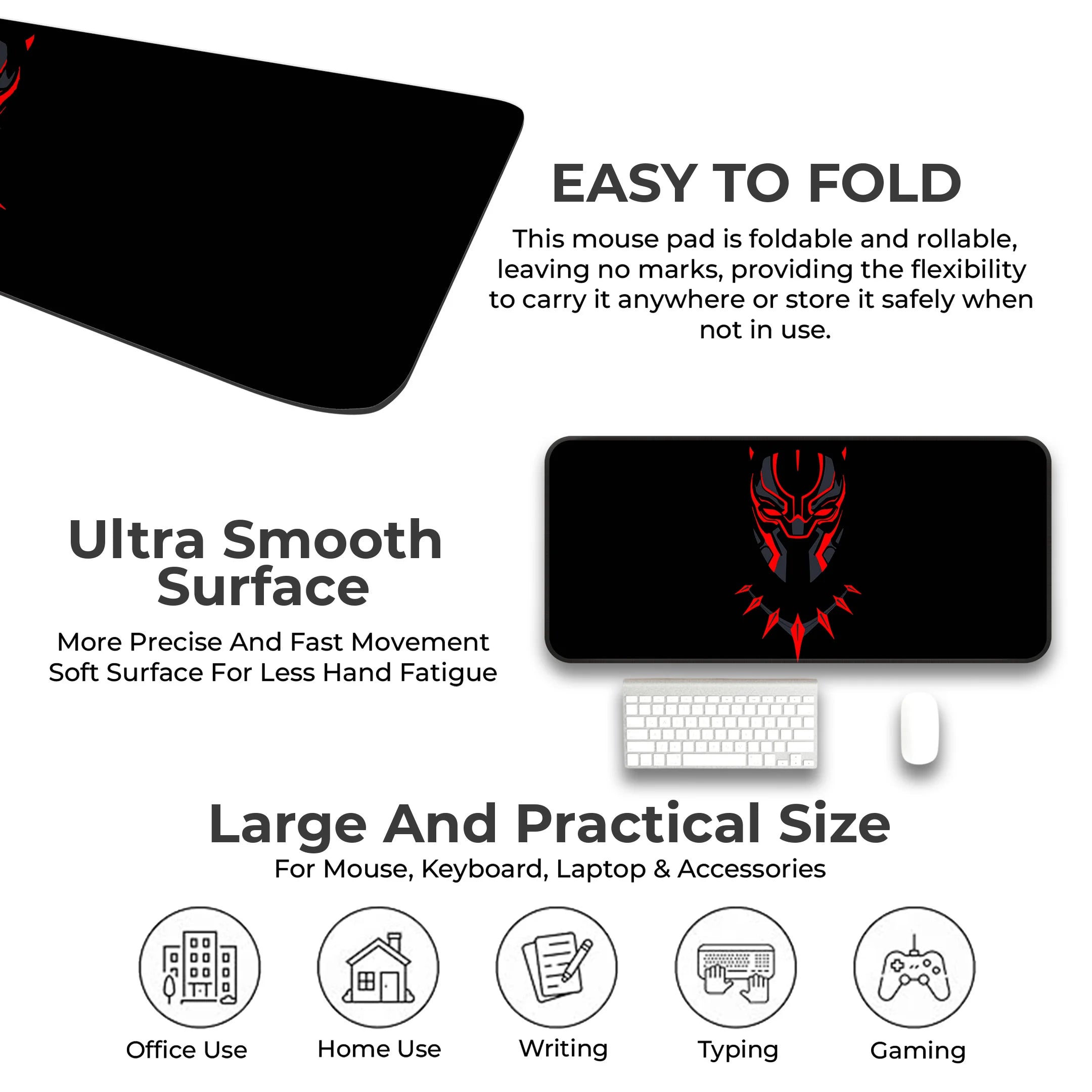 Black Panther Warrior Mat – Marvel Superhero Gaming Deskmat