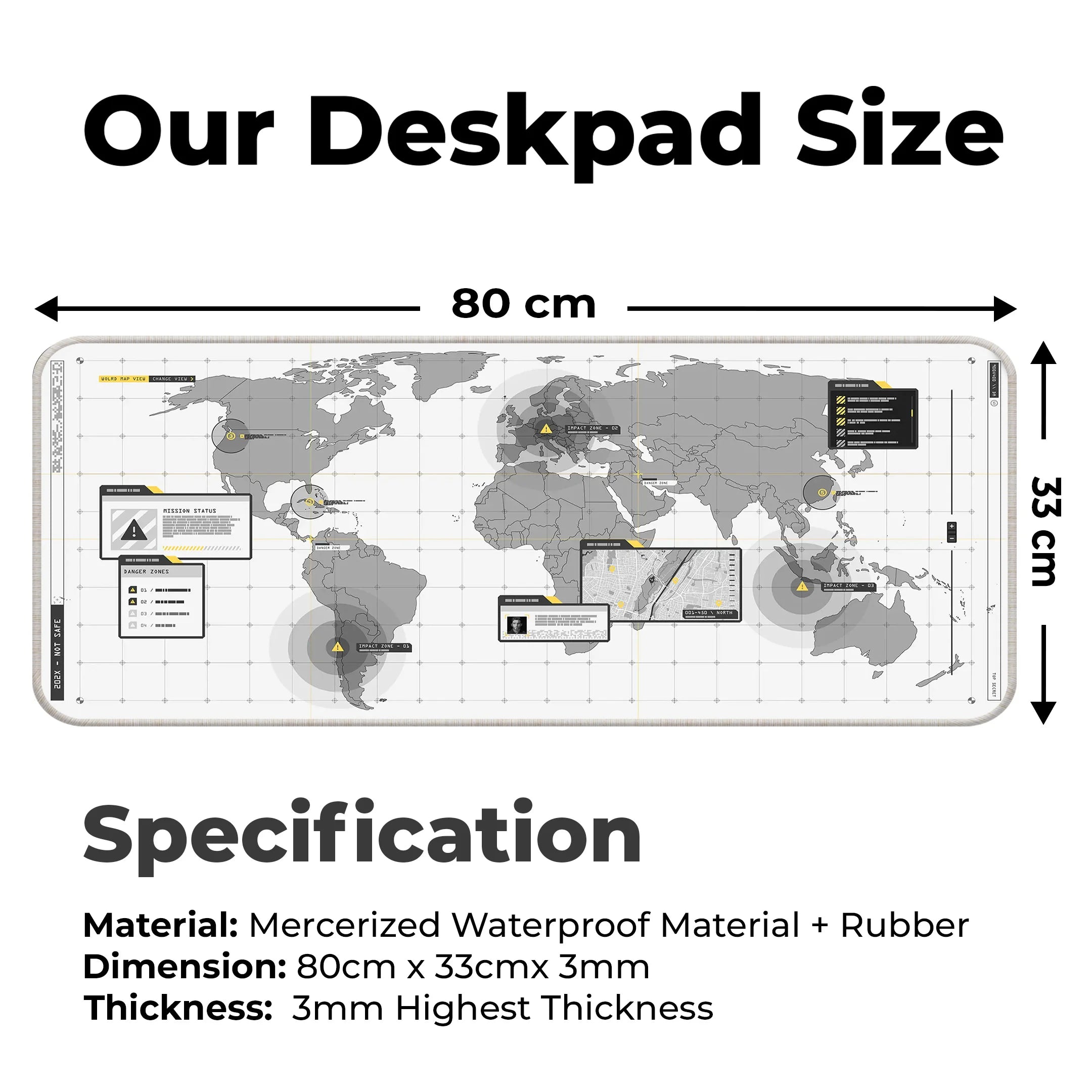 World Map Deskmat