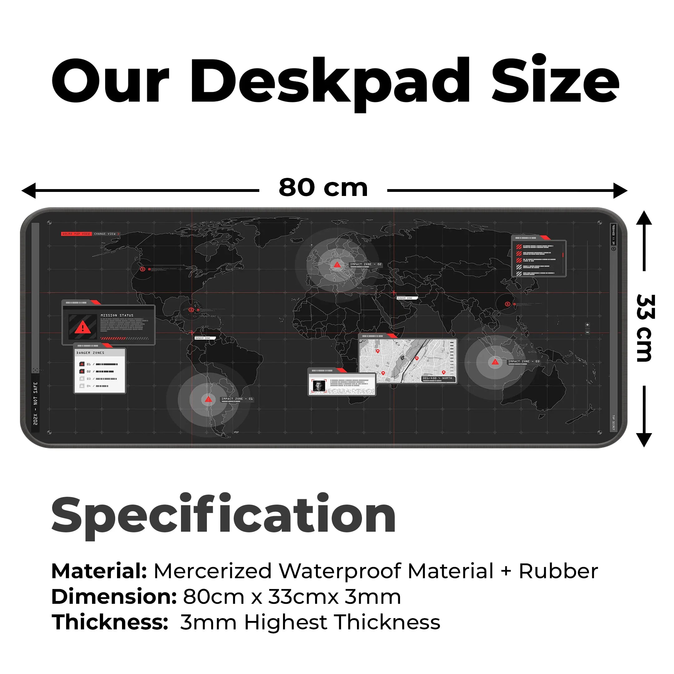 World Map Deskmat